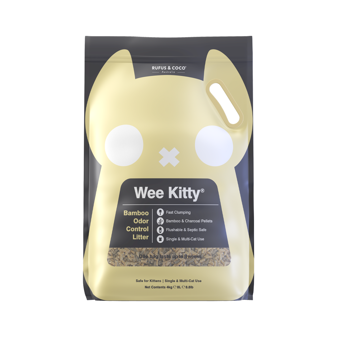 Wee Kitty Bamboo Odor Control Litter 4kg - Rufus & Coco Australia