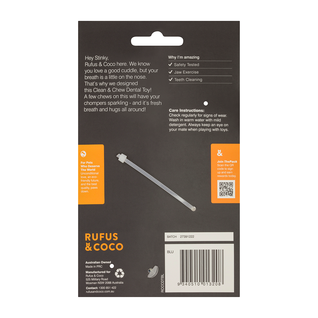 Clean & Chew Dental Toy - Rufus & Coco Australia