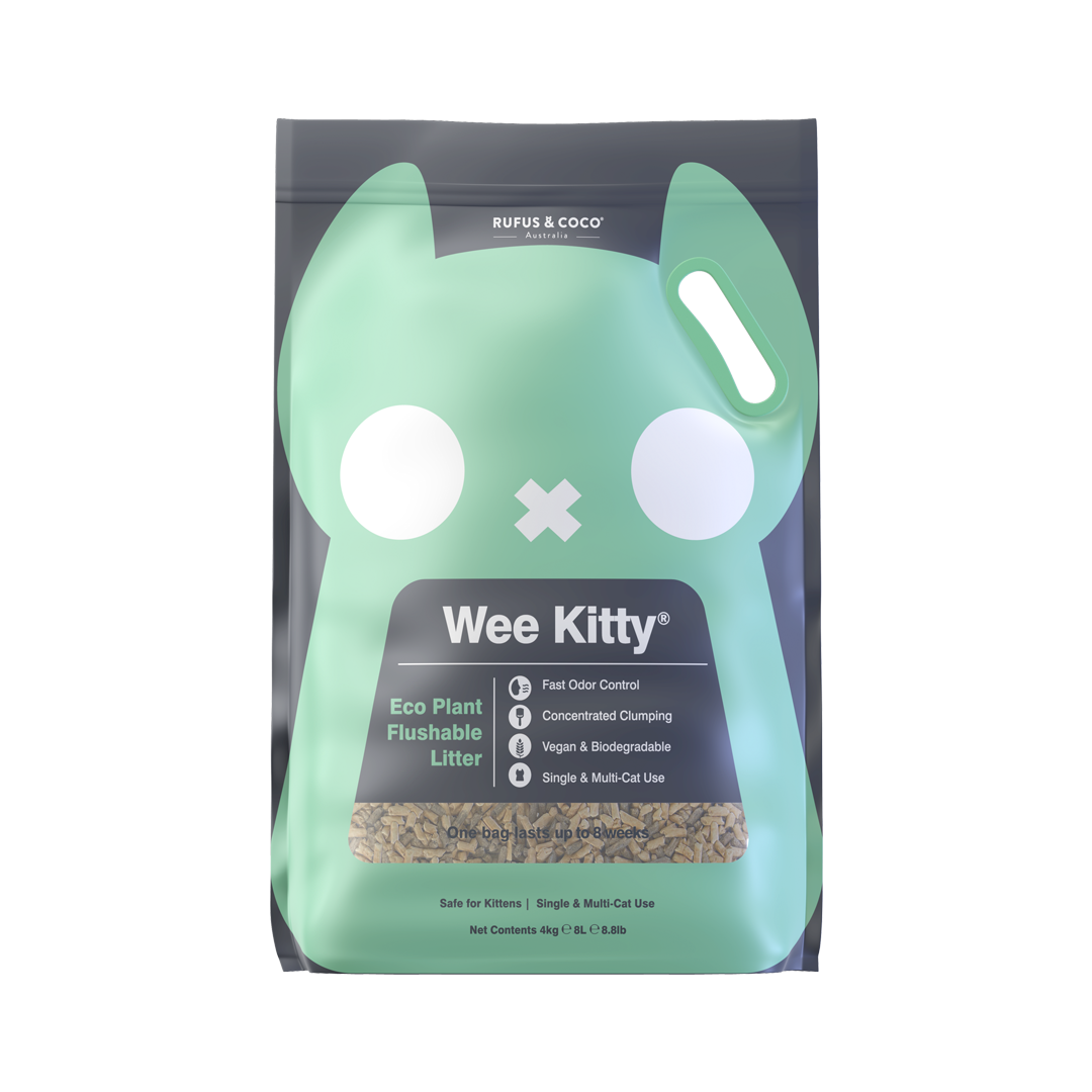 Wee Kitty Eco Plant Flushable Litter 4kg - Rufus & Coco Australia