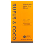 Line your cat's litter box with Rufus and Coco's elasticised cat litter tray liners. Includes an elasticised edge to keep the liner in place and makes cleaning up quick and easy