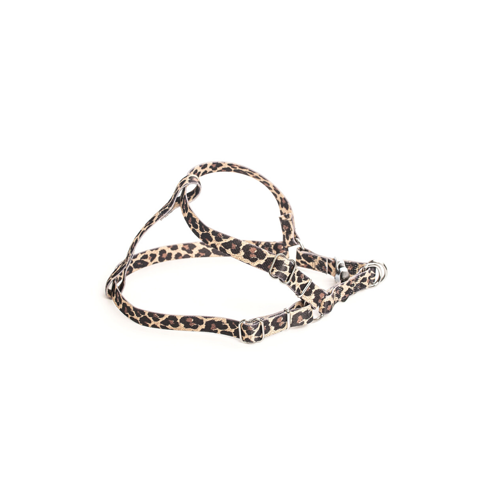 The Bronte Dog Harness is designed to fit comfortably and securely around your dog's shoulders and chest. It prevents pressure around your dog's neck and makes walking a lot more comfortable. Available in two sizes and 3 colours - red, navy and leopard print.