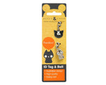 Cat ID Tag and Bell in Rufus and Coco's signatre design. The charcoal and white cat ID tag is ideal for engraving your cat's contact details, it also features a safety bell to ensure the safety of birds and wildlife.