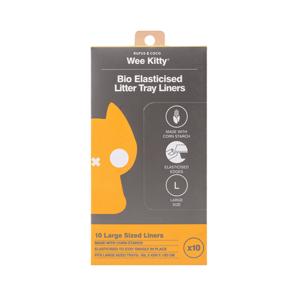 Wee Kitty Bio Elasticised Litter Tray Liners - Large - Rufus & Coco Australia