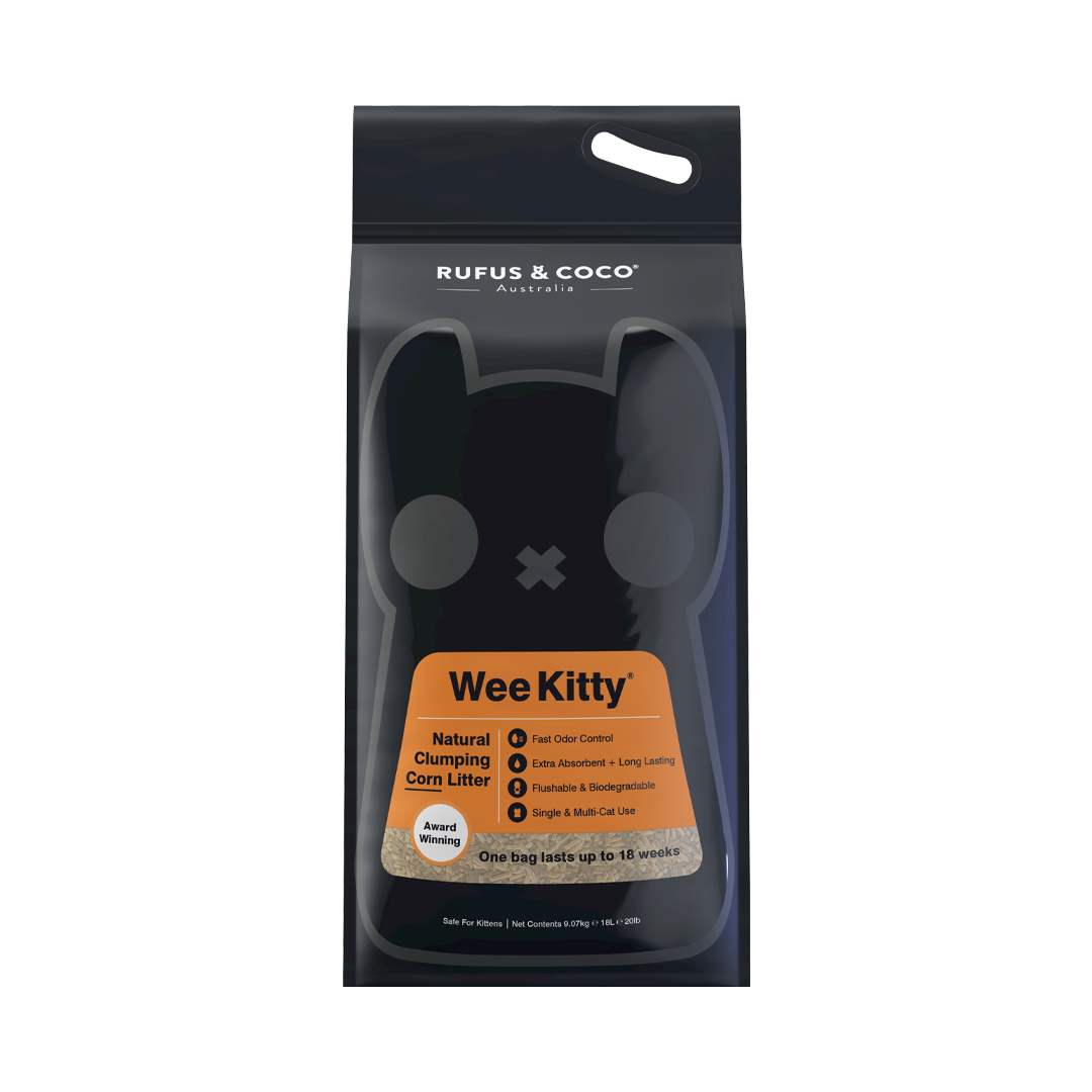 Wee Kitty Natural Clumping Corn Litter 9kg