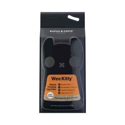 Wee Kitty Natural Clumping Corn Litter 9kg - Rufus & Coco Australia