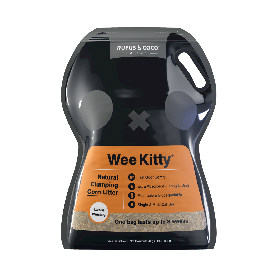 Wee Kitty Natural Clumping Corn Litter 4kg