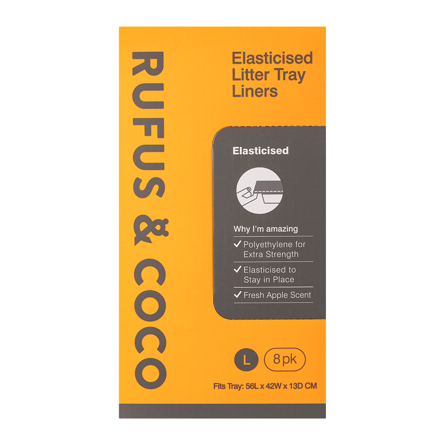 Rufus & Coco PE Elasticised Litter Tray Liners Large Rufus & Coco