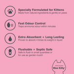 Wee Kitty Clumping Corn Kitten Litter 4kg