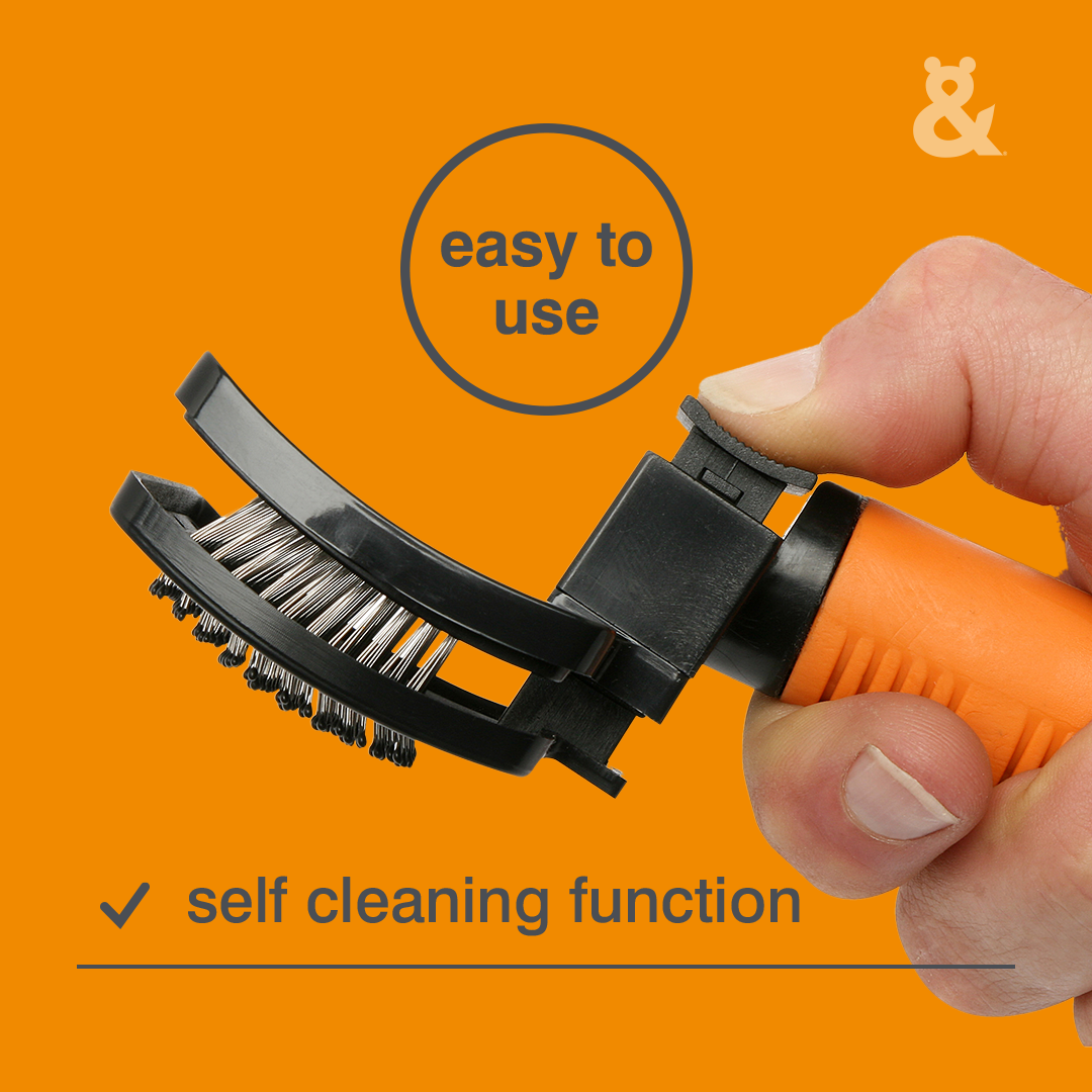 Self Cleaning Slicker Brush - Rufus & Coco Australia