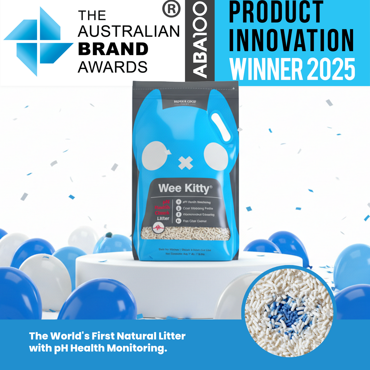 Wee Kitty Clumping PH Health Check Cat Litter