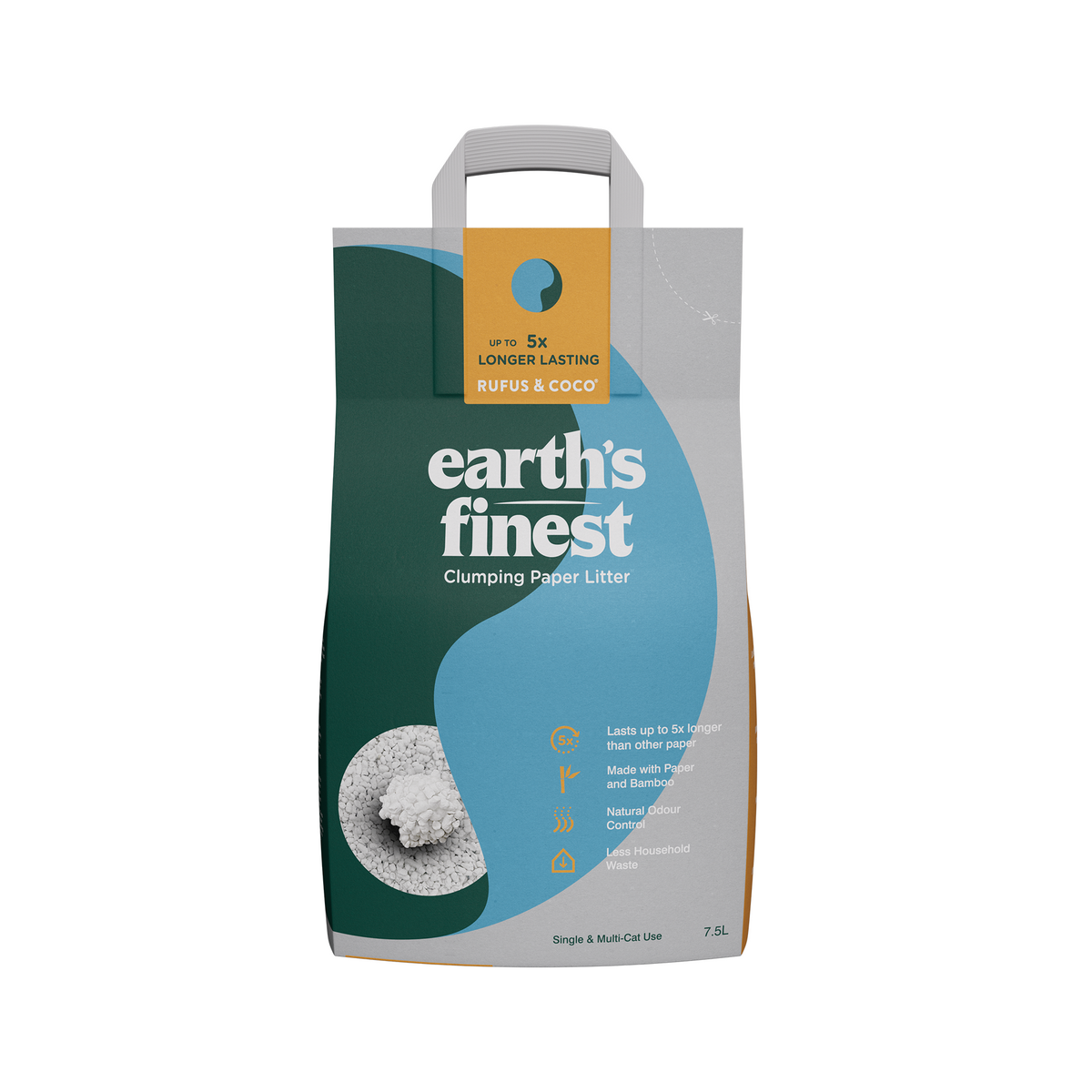 Earth Finest Paper Clumping Litter 7.5L