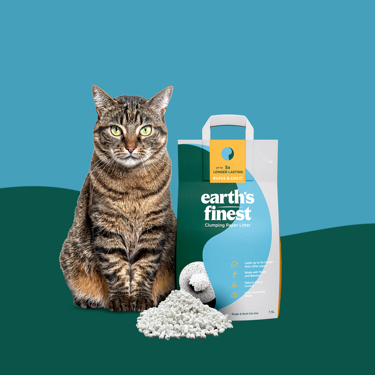 Earth Finest Paper Clumping Litter 7.5L