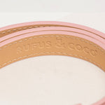 Rufus & Coco's Berlin Rose leather dog lead is made from quality leather. Each lead is finished with premium gold hardware and studs for style and durability. Suitable for dogs of all sizes, this 100% leather dog lead is 120cm long.