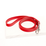 Rufus & Coco's Paris red leather dog lead is made from quality leather. Each lead is finished with premium silver hardware and studs for style and durability. Suitable for dogs of all sizes, this 100% red leather dog lead is 120cm long.