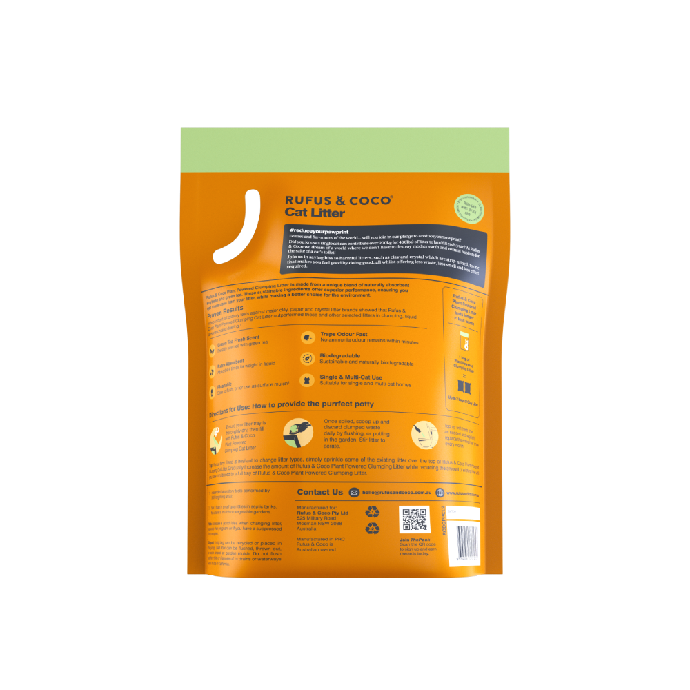 Plant Powered Clumping Litter 2kg