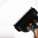 The Rufus & Coco Self-Cleaning De-shedder Brush is the ultimate pet grooming tool for short and long-haired pets who are prone to shedding. It features stainless steel blades that gently remove loose or dead hair from your pet’s undercoat, without damaging the topcoat. Once you are done grooming your pet, remove any hair from the blade’s teeth using the convenient, self-cleaning push button action. This easy to use the de-shedding brush is suitable for cats and dogs of all sizes.