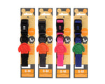 Rufus and Coco's Signature Rufus dog collar features sporty high quality nylon fabric with a colourful logo stamp. Adjustable fit. Suitable and durable for active dogs. Available in 4 colours - blue, black, grey and pink.